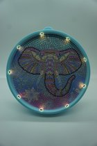 Diamond Painting LED Lamp Pakket - Olifant kop