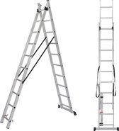 ALDORR Home 2-delige Reformladder 2x10 - Hoogte 4,80 meter