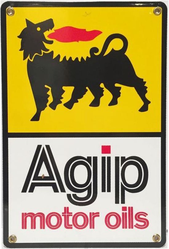 Agip Motor Oils Emaille Bord