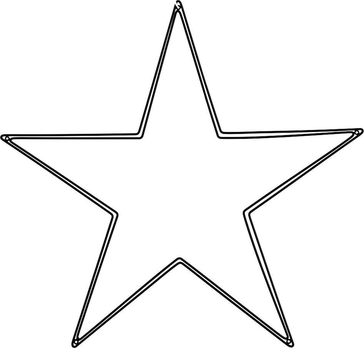 Wandrek | Fotorek | Kaartenrek | Ster vorm