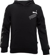 Puma Amplified Fleece Trui / Hoodie - Zwart Kinderen - Maat 152