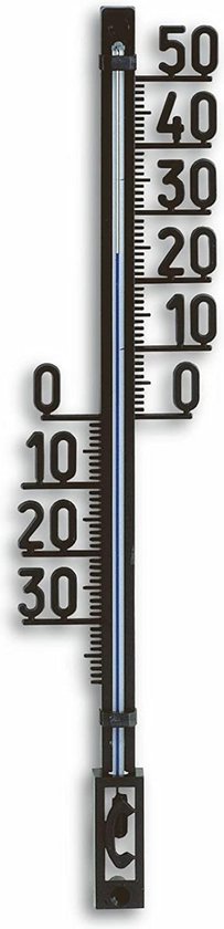 verontschuldiging door elkaar haspelen grijnzend TFA - Buitenthermometer - Zwart - Analoog - Kunststof - -10 tot +50 °C -  weerbestendig | bol.com