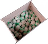 Mezenbollen vetbol doos van 120 stuks - met groen netje
