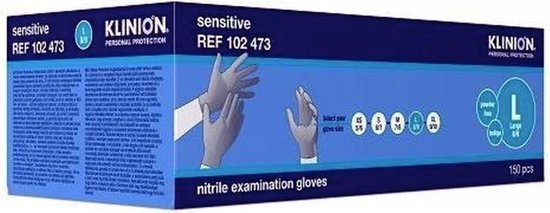 Nitrile handschoenen - Klinion wegwerphandschoenen - Ultra comfort -  Professionele... | bol.com