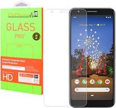 DrPhone Google Pixel 3A Glas - Glazen Screen protector - Tempered Glass 2.5D 9H (0.26mm)