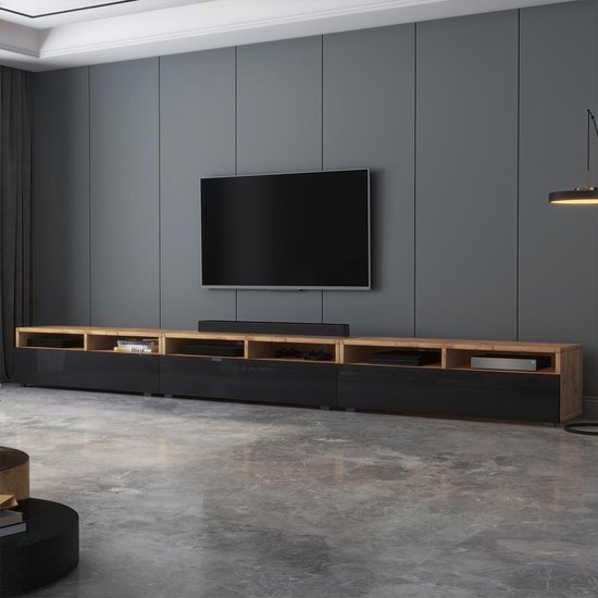 slijm Miljard Perforatie Maison's Tv meubel – Tv Kast meubel – Tv meubel – Tv Meubels – Tv meubels  hout – Zwart... | bol.com