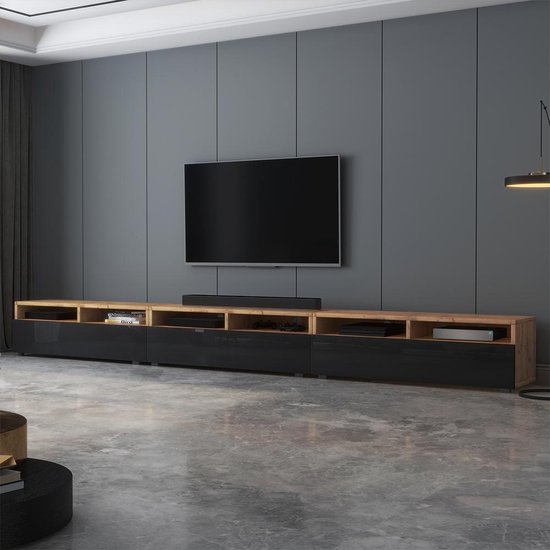 Maison's Tv meubel – Tv Kast meubel – Tv meubel – Tv Meubels – Tv meubels  hout – Zwart... | bol.com