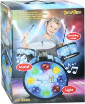 Speelgoed Drumstel voor Kinderen Met Koptelefoon, Licht en Geluid