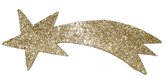 Gouden decoratie vallende ster met glitters 31 x 11 cm - Kerststal sterren - wanddecoratie sterren goud