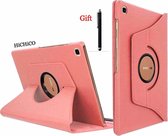 Samsung Galaxy Tab S5e T720 / 725, HiCHiCO Tablet Hoes 360° draaistand Rose Goud Met Stylus Pen
