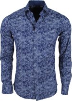 DiNero Milano - Heren Overhemd - Slim Fit - Blauw