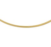 The Jewelry Collection Collier goud met zilveren kern Omega Bol 2,0 mm