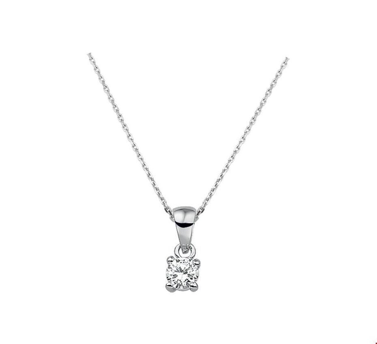 Collier hanger zirkonia 45 cm