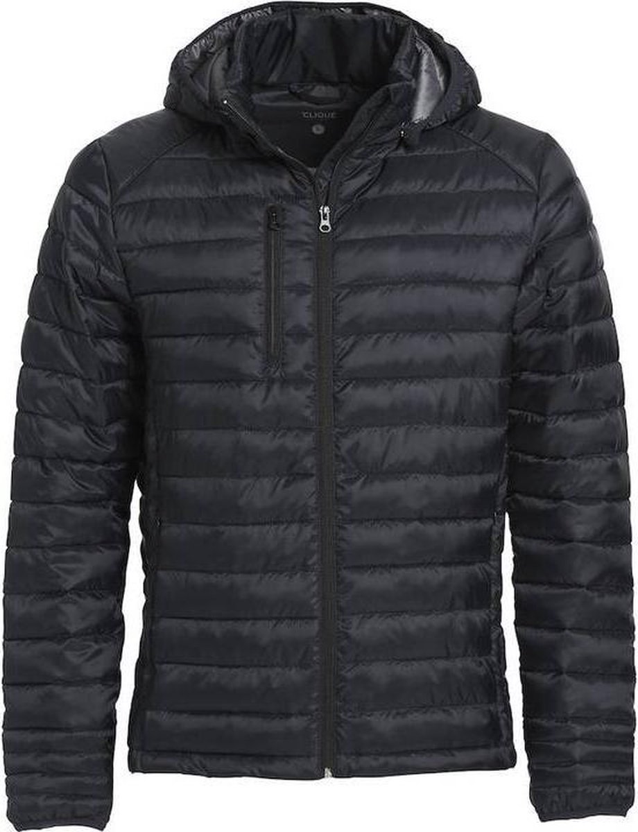 Clique Hudson Hooded Dames Outdoor Jas – L Zwart