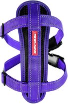 Plaque de poitrine EzyDog - Harnais pour chien - Fusible de ceinture de sécurité inclus - Taille M - Violet