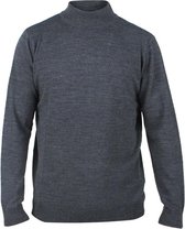 Enrico Polo - Heren pullover met ronde hals - Donker Grijs