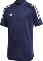 Adidas Condivo 20 - ED9222 - Trainingsshirt - Donkerblauw/Wit - Maat 116