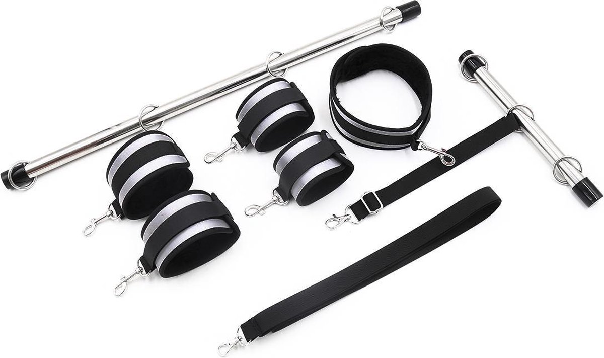 Goedkoopste Banoch | handboeien stangen Grey | Bondageset spreidstang