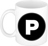 Mok / beker met de letter P voor het maken van een naam / woord - koffiebeker / koffiemok - namen beker