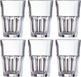 12x Morceaux de verres à eau / verres à jus 420 ml - Granité - Fournitures pour bar / café - Verres à boire - Verre à Water/ soda / jus