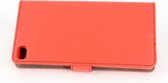 Roze hoesje voor Huawei P8 - Book Case - Pasjeshouder - Magneetsluiting