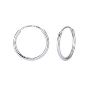 Zilver 14mm oorringen | oorbellen dames zilver | Ear hoops | zilverana | Sterling 925 Silver