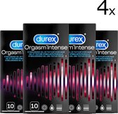 Durex Orgasm'Intense - Condooms - 4 x 10 stuks stuks - voordeelverpakking - met stimulerende gel voor een intensere orgasme