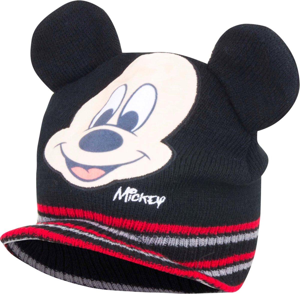 Baby muts|mickey mouse|kleur zwart maat 48 cm|Bonnet bébé Mickey Mouse couleur noir taille 48 cm