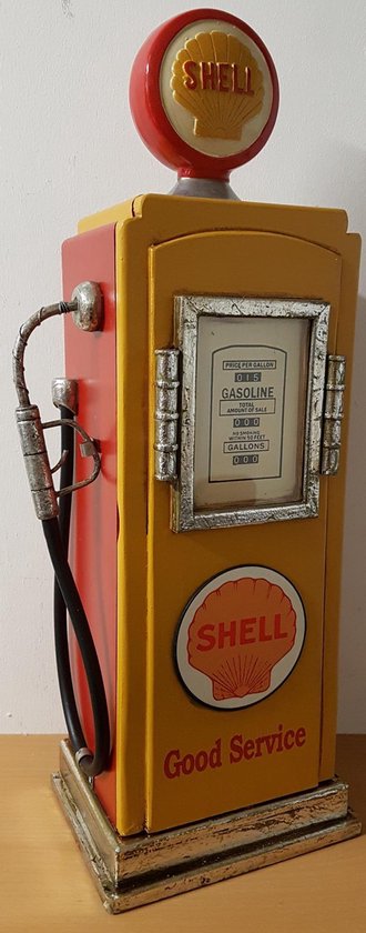 Armoire de pompe à essence Shell en bois réplique de pompe à essence Shell , par exemple à la maison dans la barre de café ou Mancave