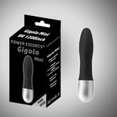 Power Escorts -Gigolo Mini Vibrator Zwart - 11,5 cm - Dia 2,4 CM - BR120