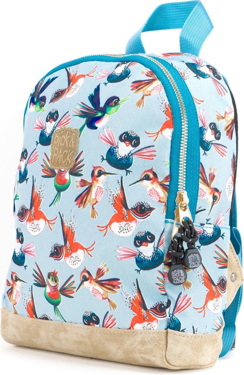 Pick & Pack Birds Backpack XS / Dusty blue