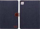 Apple iPad Air 2020 / 2022 Hoes Jeans Book Case Zwart