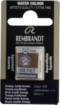 Rembrandt water colour napje Transparent Oxide Brown (426)