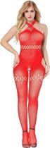 Rode Bodystocking - Raena