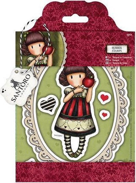 Gorjuss Rubber Stamps Santoro Dear Apple (GOR 907201)