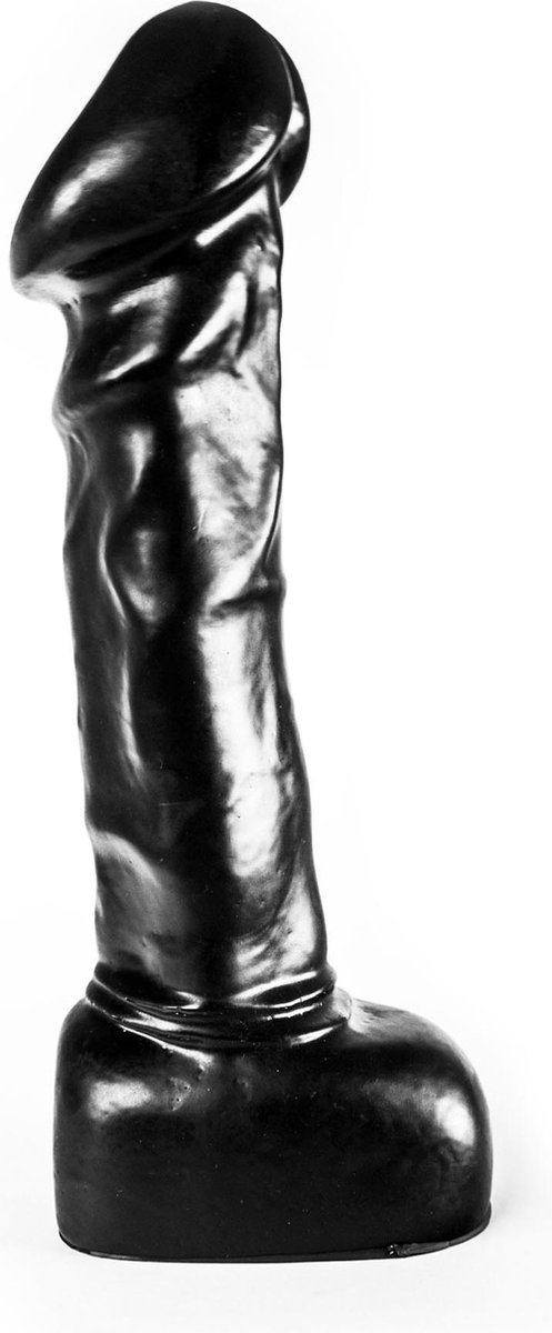 Goedkoopste Dinoo Geribbelde Dildo Gaston' 27,5 cm - zwart