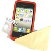 Silicone Grip Red Iphone 4 (Logic3)