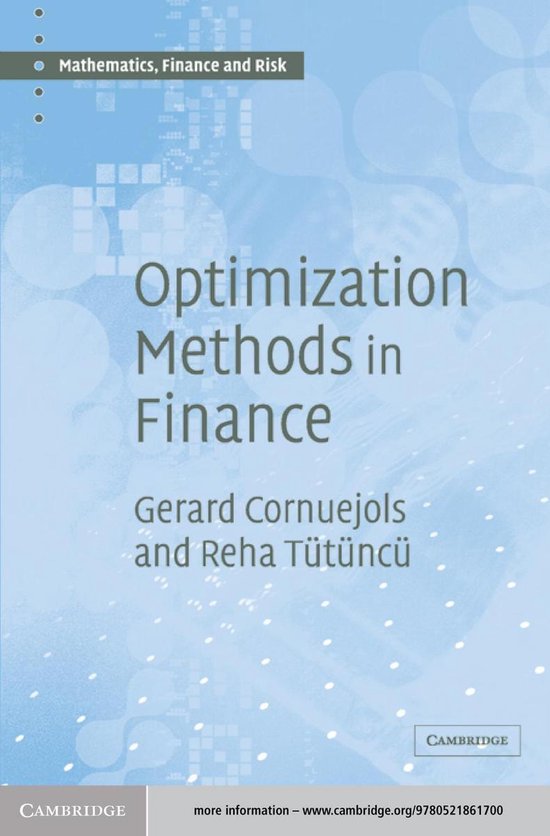 Mathematics, Finance and Risk 5 - Optimization Methods in Fi ... - cover