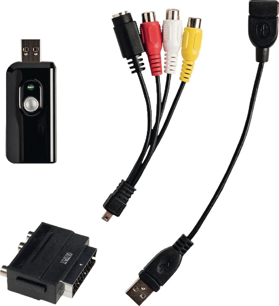 Acquisition vidéo Adaptateur de carte capture audio portable USB 2.0 VHS  sur DVD pour Win7 / Win8 / XP / Vista, lecteur gratuit