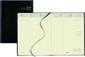 Agenda Brepols 2022 - Timing - 13 maanden - kleur zwart- CREME Papier - 17,5 x 23 cm