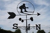 Windvaan - Tuin - Staal -  Skier