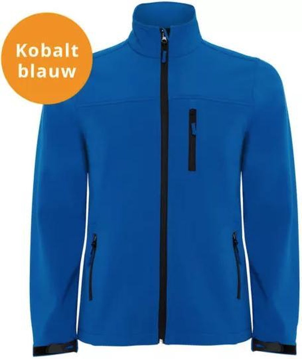 Softshell jas heren - maat M - Kobalt blauw | bol.com