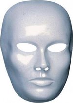 Wit blanco masker heren gezicht - gezichtsmasker