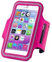 sports armband case Donker Roze Dark Pink voor Apple iPhone 6 Plus