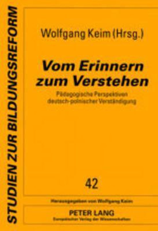 Studien Zur Bildungsreform- Vom Erinnern Zum Verstehen - cover