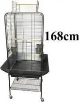 Topmast Parrot Cage Rosso Hamerslag anthracite | 80 * 80 * 168 centimètres