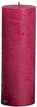 Bolsius Stompkaars Stompkaars 190/68 rustiek metallic Fuchsia (per 6 stuks)