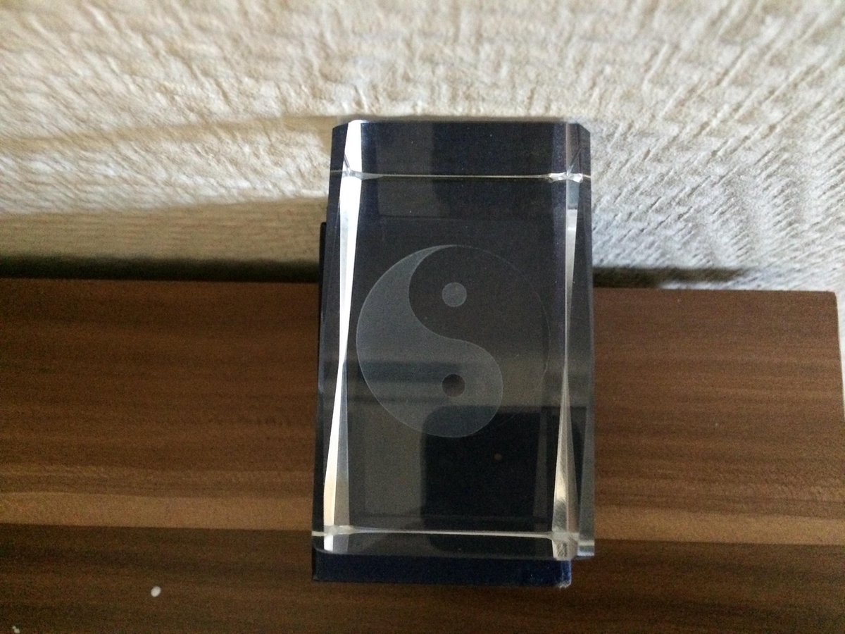 Laserblok 3D Yin Yang