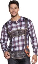 3 stuks: Fotorealistisch shirt - Werner - Medium