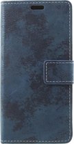 Shop4 - Samsung Galaxy S9 Hoesje - Wallet Case Vintage Blauw